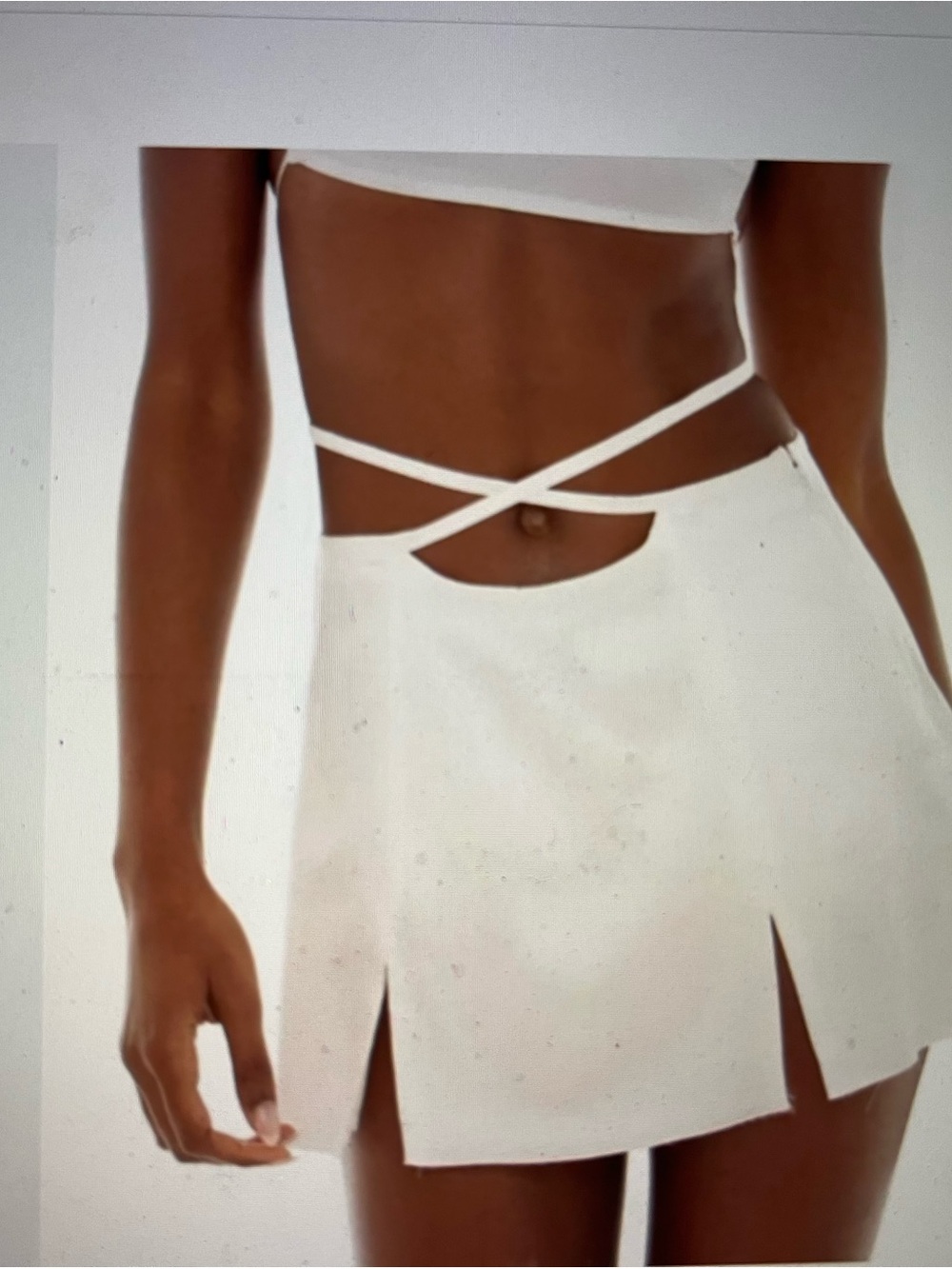 Are You Am I Silk Mini Skirt Size Small